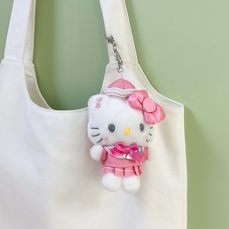 可爱海军水手服kitty 美乐蒂库洛米毛绒玩偶挂件公仔挂饰生日礼物|undefined