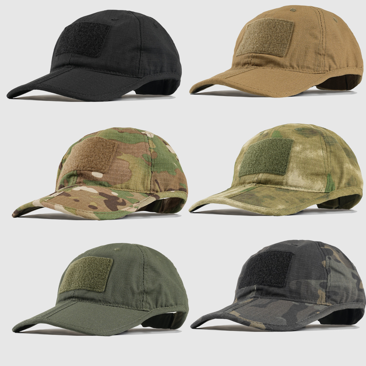 sombrero de béisbol al aire libre sombrero de camuflaje táctico hombre sombrero deportivo velcro plegable sombrero de pato plegable protector solar