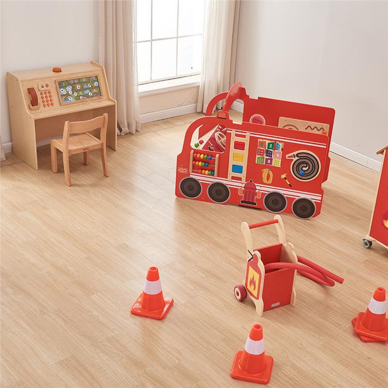 Beiside Manufacturer Kindergarten Children's Fire Rescue Toy Role-Playing Simulation Facility Small-Scale Educational Play Set