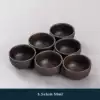 ₸Black purple sand-Xi Tzu cup 6 pieces