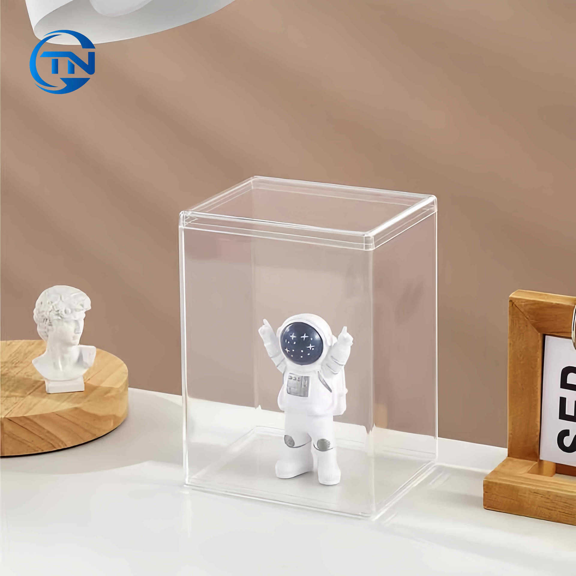 透明亚克力收藏展示积木盲盒手办收纳防尘罩彩色亚克力展示盒子