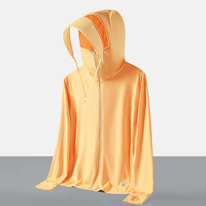 Gran sombrero de brida ropa de protección solar personalizada parejas de verano chaqueta de verano publicidad de ropa de piel impresa logotipo