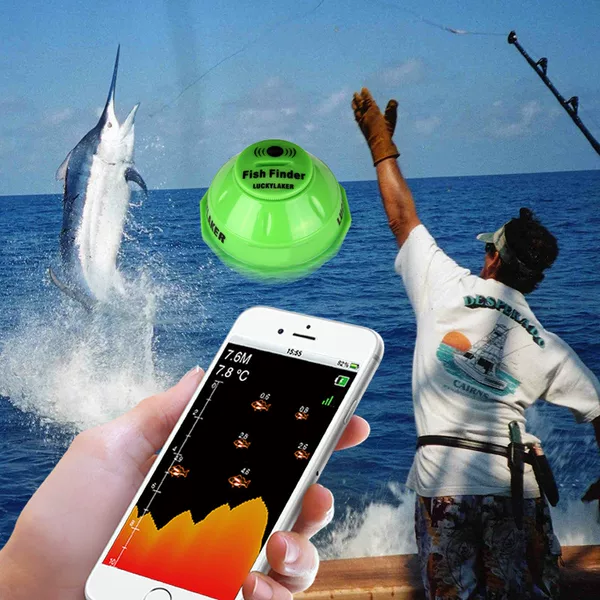 Leqi wifi mobile phone smart fish finder sonar wireless fish finder visual fishing fish finder fish school