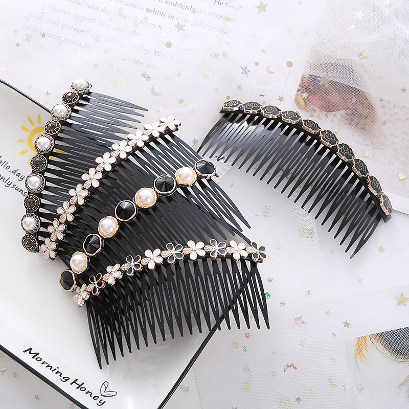 Pearl bangs hairpin, combing the back of the head, hair combing, messy hair styling tool, anti-slip hair clip, top messy hair clip, popular hair accessory