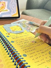 夏日柠檬黄彩色线圈本高颜值笔记本创意学生加厚便携手账本日记本