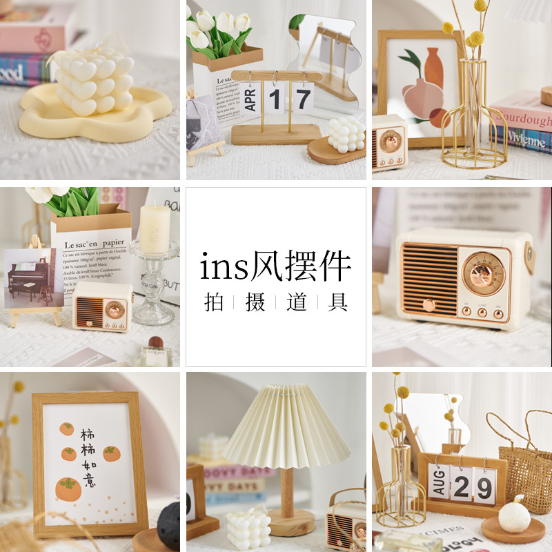 Pequeño Libro Rojo recomendar ins estilo adornos decorativos apoyos de la foto pequeños objetos Nordic simple fotografía fresca tiro