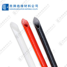 厂家直销防火管 耐高温玻璃纤维管 白色玻纤管 矽胶套管 纤维通