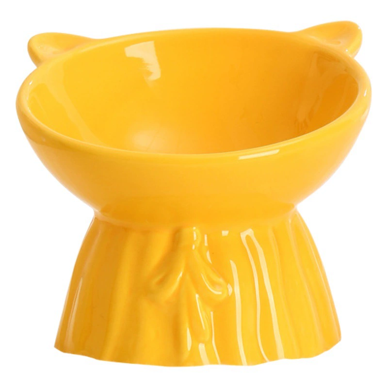 Керамическая Милая миска для кошек черная питьевая вода Кубок для кошек миска для собак миска для домашних животных миска для кошек Антидетонационная