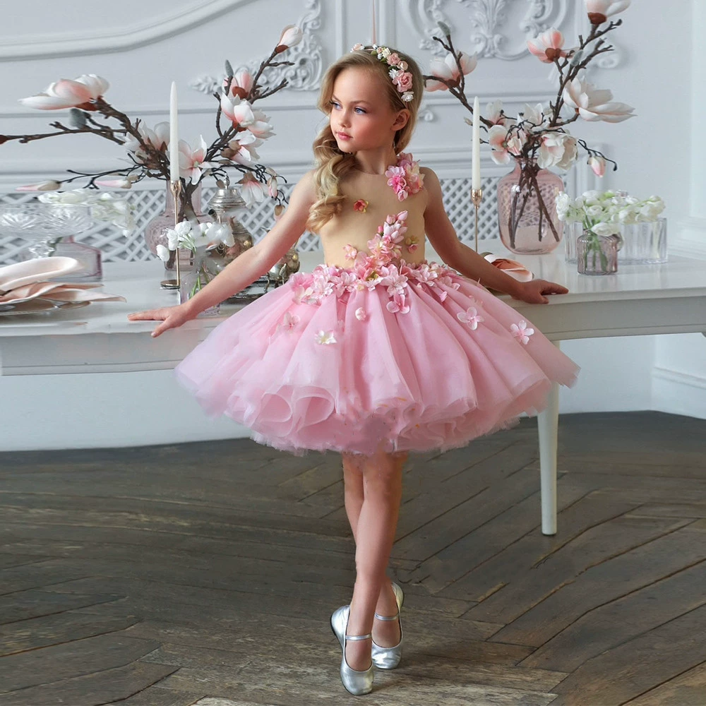 Small princess costume, fairy mannequin head, girl's skirt, piano performance costume, dress, tutu skirt