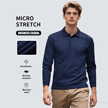 S 20735 Men's Long Sleeve Polo Shirt ���쳤��T�� �羳ŷ����