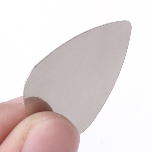 Wholesale 0.3mm thumb finger guitar pick metal electric bass mirror stainless steel guitar pick