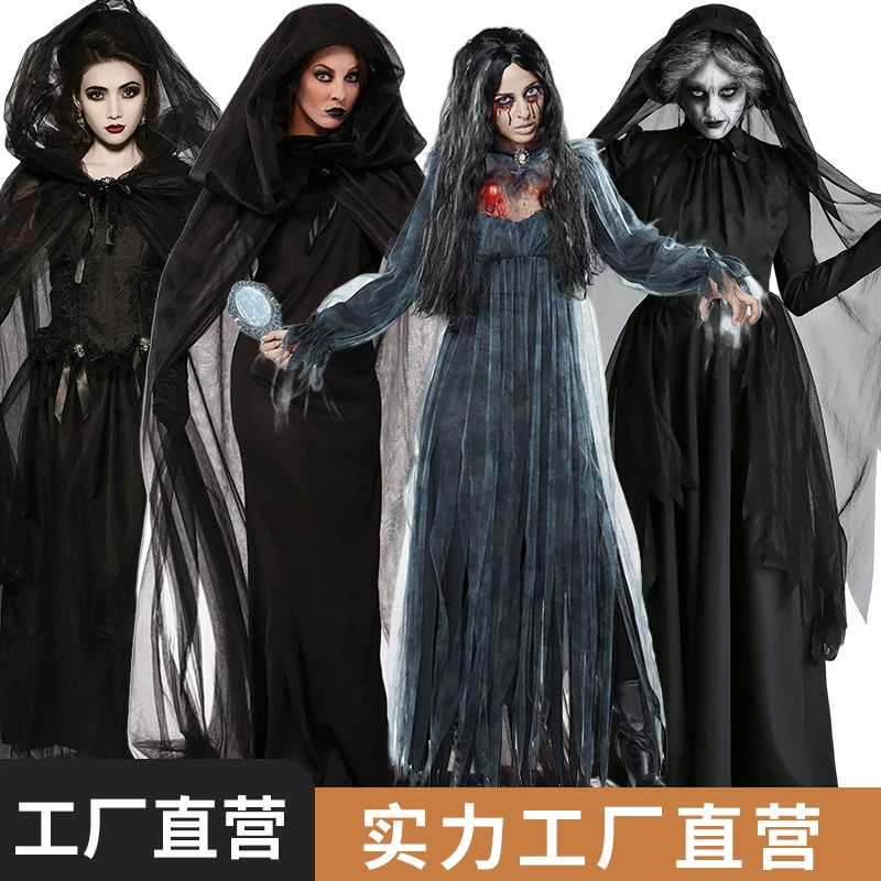 Костюм Хэллоуина Призрак Невеста Костюм Ведьмы Вампир Косплей Шоу Игровой Костюм Ужас Европа и США Трансграничные