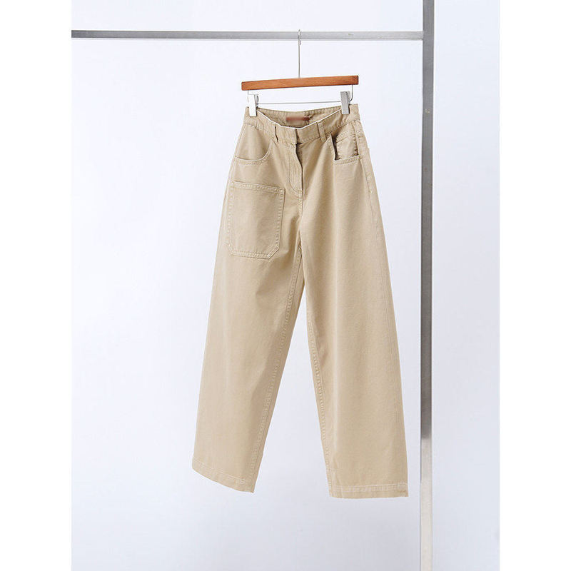 Italian Red Label Series ~ Embraces All Workwear Styles ~ Cotton Vertical Bamboo Pattern Pocket Jeans