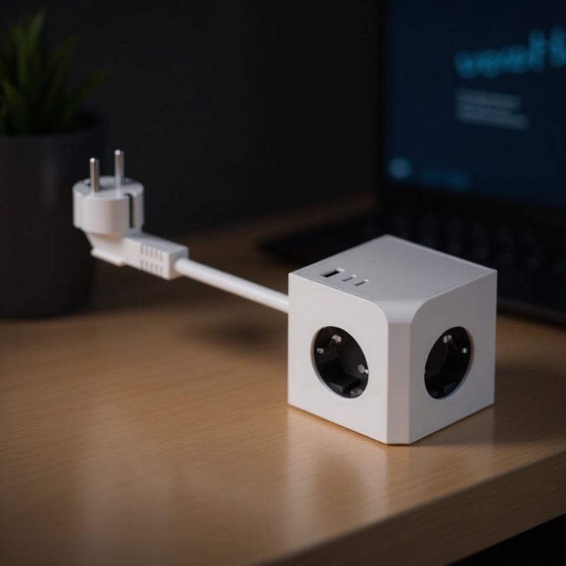 支持定制包销欧规魔方插座PD20W快充一转多插排高颜值桌面转换器