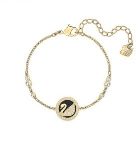 골드 라운드 스완 팔찌