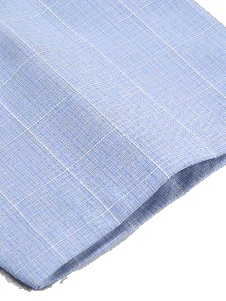 Romon Men's Short-Sleeve Shirt Summer Thin Non-Iron Middle-Aged Loose Casual Real Pocket Half-Sleeve Cotton Linen Shirt Men