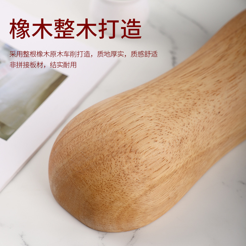 実木頚椎枕木枕頚椎修復矯正頚椎症の木製睡眠硬枕首付き腰枕|undefined