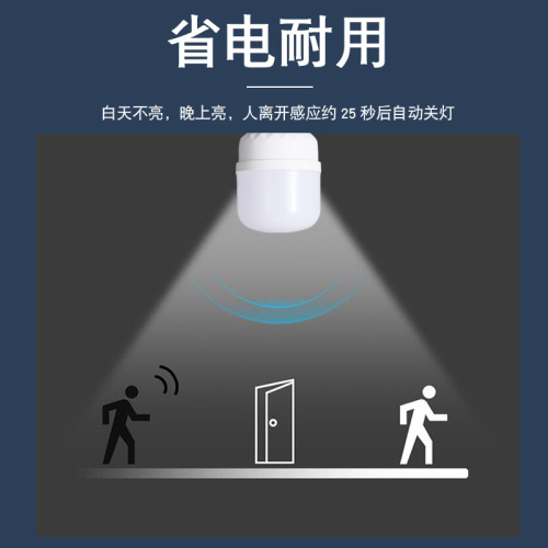 Source manufacturer led sound and light controlled light bulbs smart radar sensor lights corridor corridor home emergency bulb wholesale