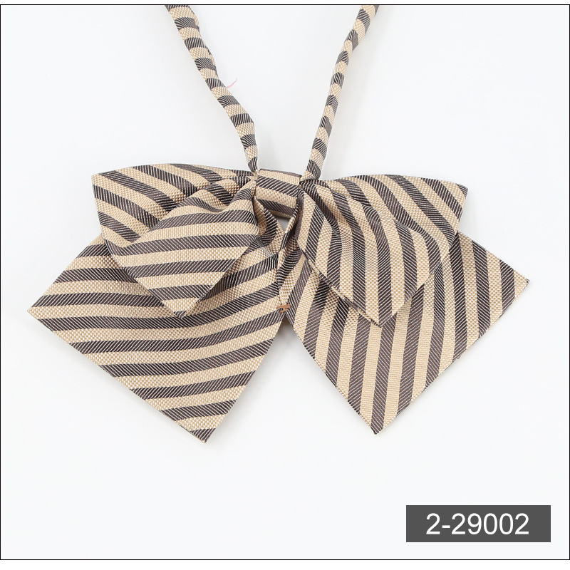 JK领结韩版休闲羽根女生蝴蝶结 纯色尖角领花 女士领结领花 批发详情12