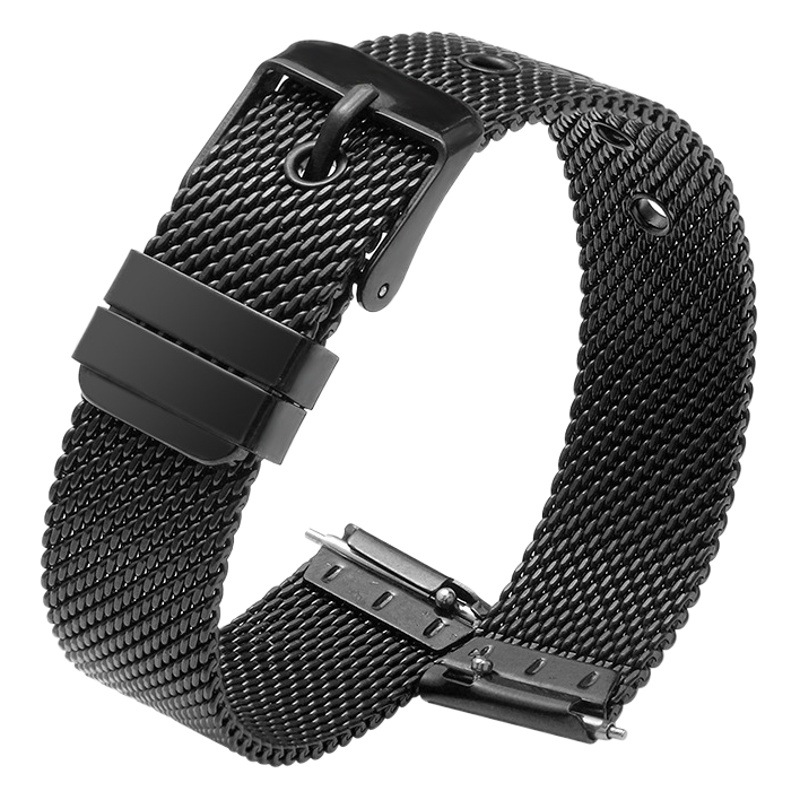 Quick-Release High-End Milanese Mesh Strap with Pin Buckle, Multi-Color Metal Woven Watch Band, Unisex Watch Replacement Steel Strap Accessory