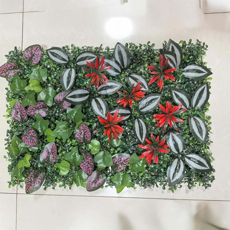 模擬植物壁造園装飾人工芝ミラノ造花壁イメージ壁ブロック背景模擬緑植物壁|undefined