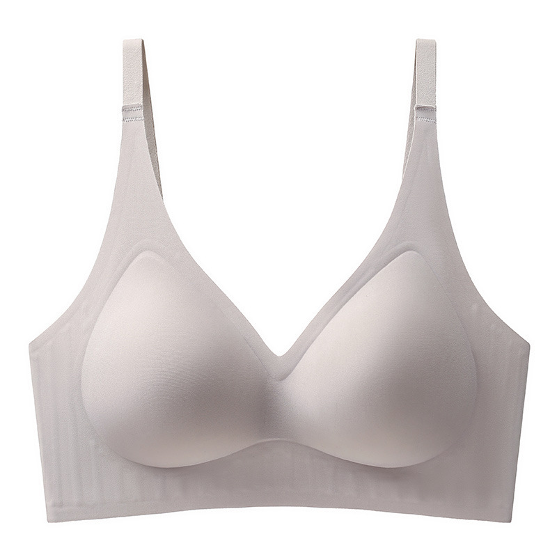 女性用ラテックスシームレス下着、プッシュアップ、サイドリフト、胸見せ、通気性、ノンワイヤー、フルカップ固定カップブラ|undefined