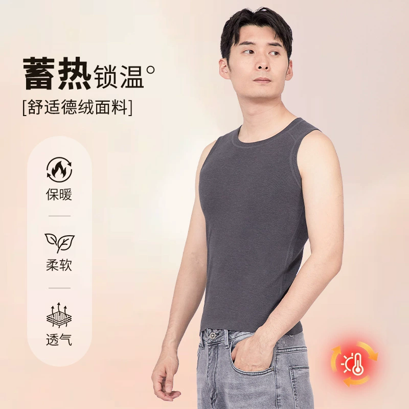 Термобелье мужской осенью и зимой новый бархат самонагревается можно носить снаружи