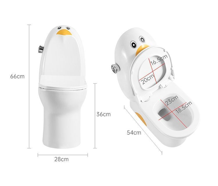 Kindergarten children's colored ceramic penguin squat toilet, boy urinal, urine bag, washbasin, washbasin platform undefined