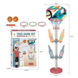 二合一仿真棒球篮球台拳击台套装室内户外亲子互动体育玩具批发