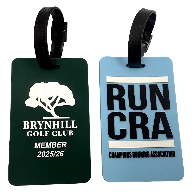 Custom PVC soft rubber luggage tag, cartoon luggage boarding tag, anti-loss airplane travel luggage tag