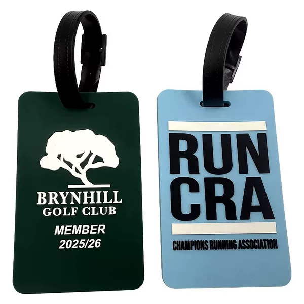 Custom PVC soft rubber luggage tag, cartoon luggage boarding tag, anti-loss airplane travel luggage tag