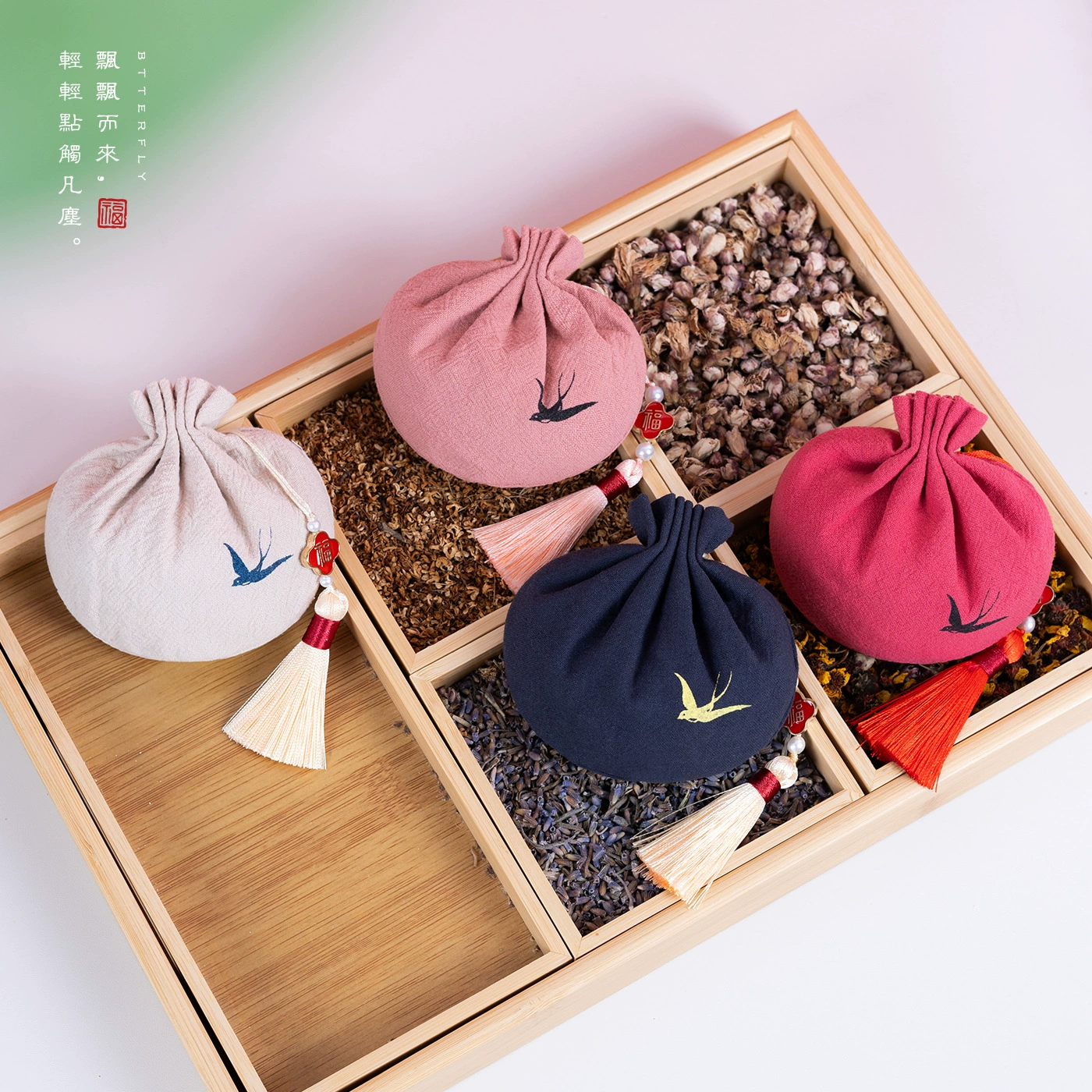 Guifeng саше сумка с вышивкой подарочная подвеска для автомобиля Hanfu аксессуары лаванда саше пустая сумка