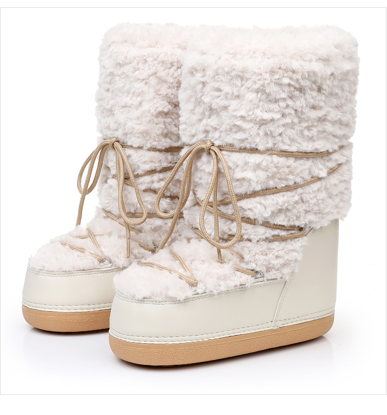 NOKOMETA 2025 Winter Space Boots Lamb Wool Moon Shoes Snow Boots Women_voghion.com