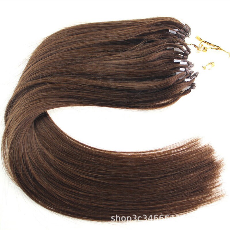 Fishing line wig Europe and the United States seamless hair 0.5g/100 root real hair cross-border for hair
