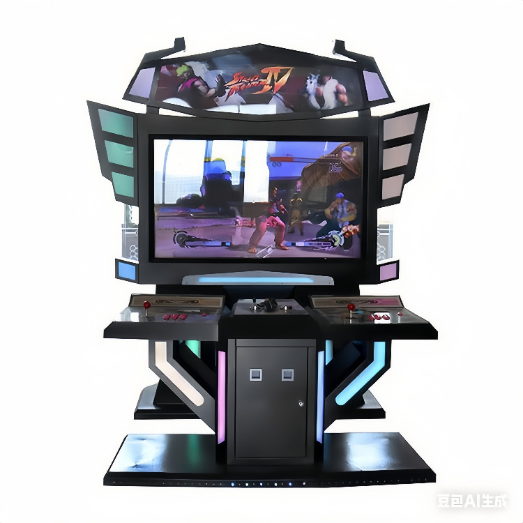 55寸大型格斗机电玩城双人台式投币游戏机经典摇杆街机97拳王