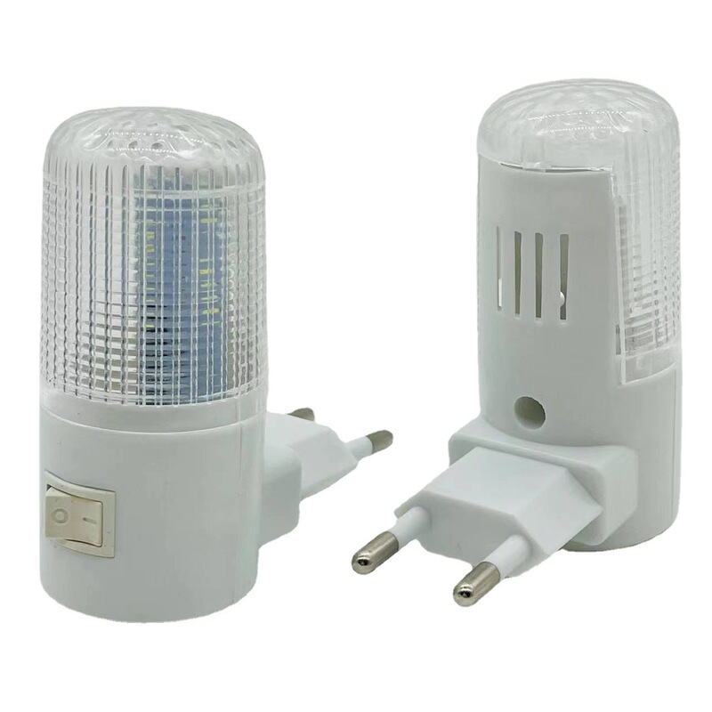 Amazon European Standard Small Night Light with Two Round Pins, Small European Led Night Light for Children's Bedroom, Home Use, Export to Africa E-Commerce
