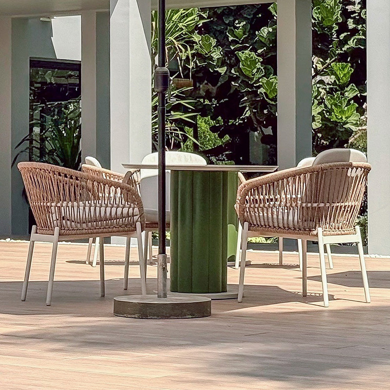 Mesa y silla al aire libre Hotel Villa Resort Ocio Mesa larga Jardín al aire libre Reserva solar impermeable Cordilla comedor image 3
