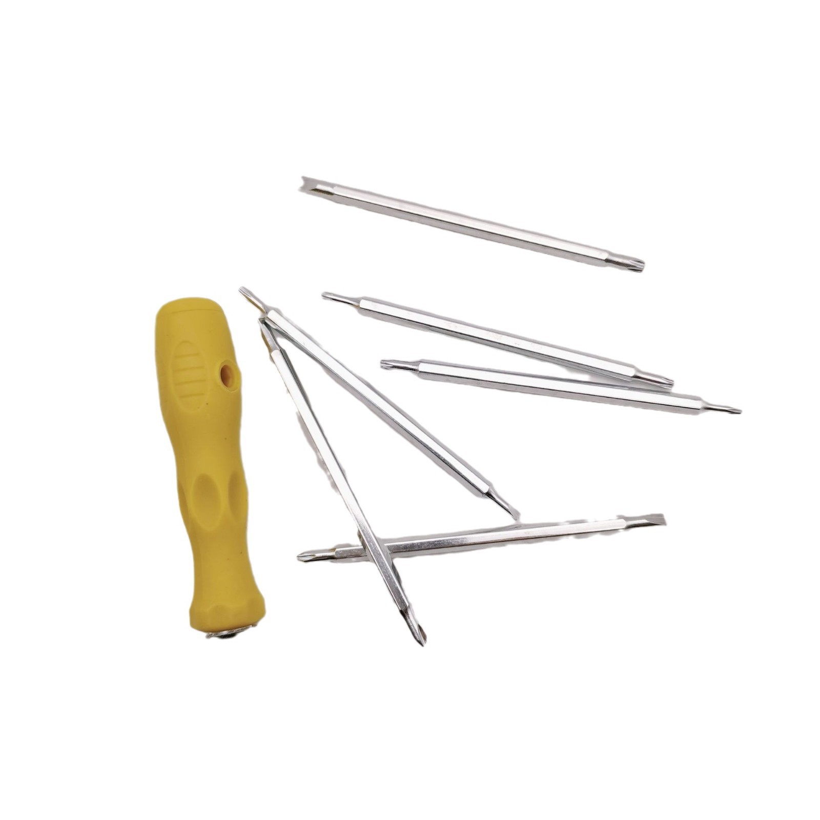 6 en 1 conjunto de destornillador de precisión magnético fuerte cabeza de lote 12 en 1 herramientas de hardware para el mantenimiento en el hogar destornillador al por mayor