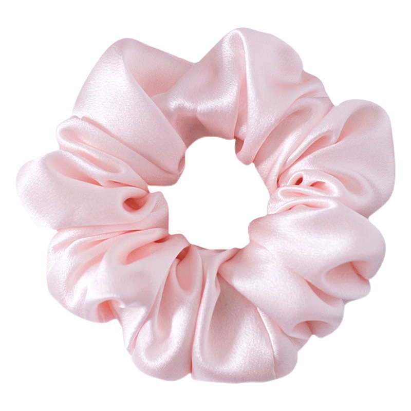 19 M 3,5 CM banda de pelo de seda banda de goma gruesa alta elástica Cola de Caballo updo cuerda de pelo accesorios para el cabello hembra Flor de seda de morera tocado