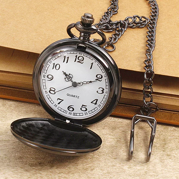Vintage Pocket Watch with Double-Sided Lighted Flip Cover, Antique Bronze Classic Necklace Watch, Commemorative Gift Pendant, Quartz Hanging Watch, Export Manufacturer