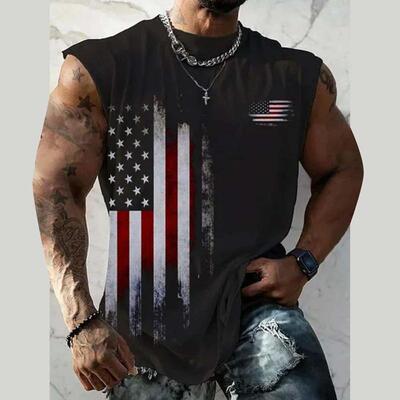 2026秋冬跨境外贸新款运动马甲美国背心 美国|ru