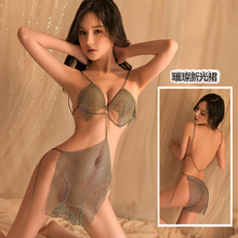 情趣内衣性感吊带连体透视御姐免脱文胸诱惑夜店女郎连衣裙制服