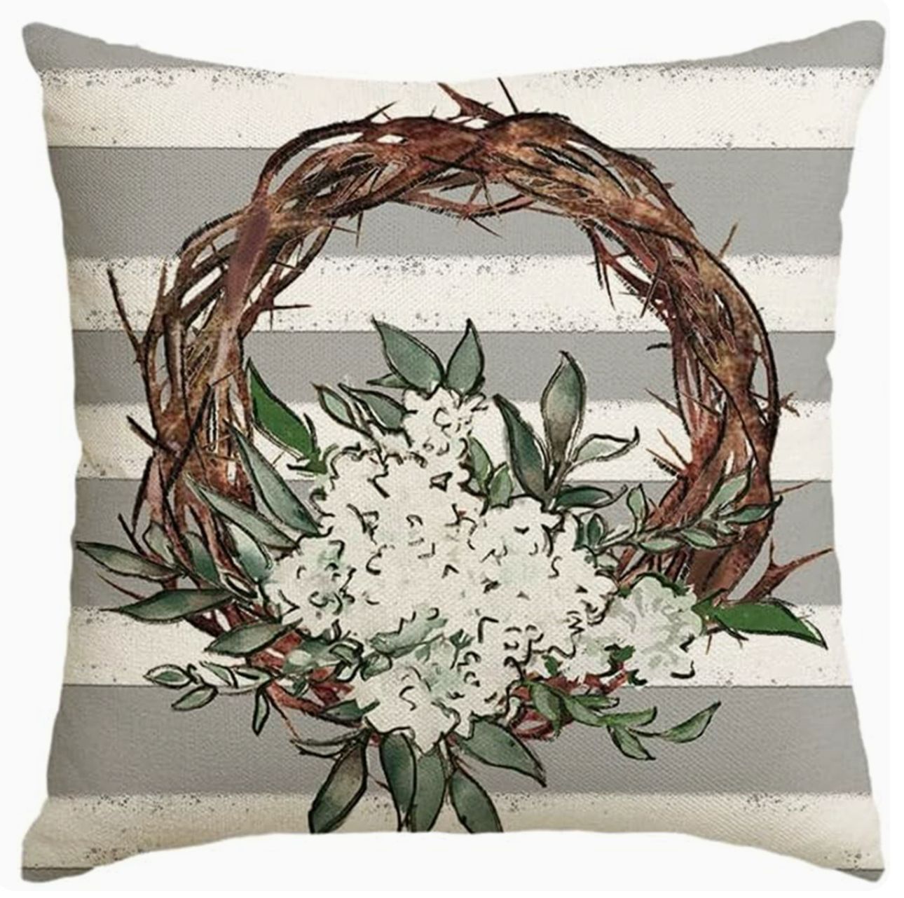 Amazon nuevo huevo de Pascua transfronterizo funda de almohada lino conejo simple funda de almohada cojín de sofá doméstico