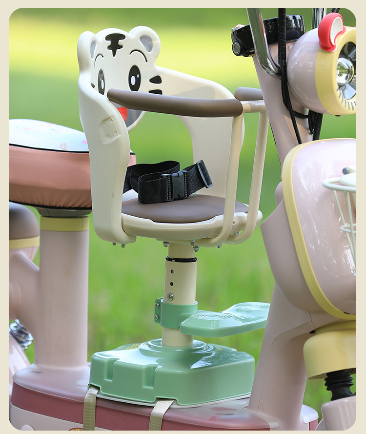 Electric Vehicle Child Seat, Front-Mounted Battery Bike Baby Seat, Motorcycle Infant Child Seat, Small Stool