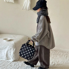 女童摇粒绒外套秋冬装新款初中生儿童上衣女大童加厚保暖衣服