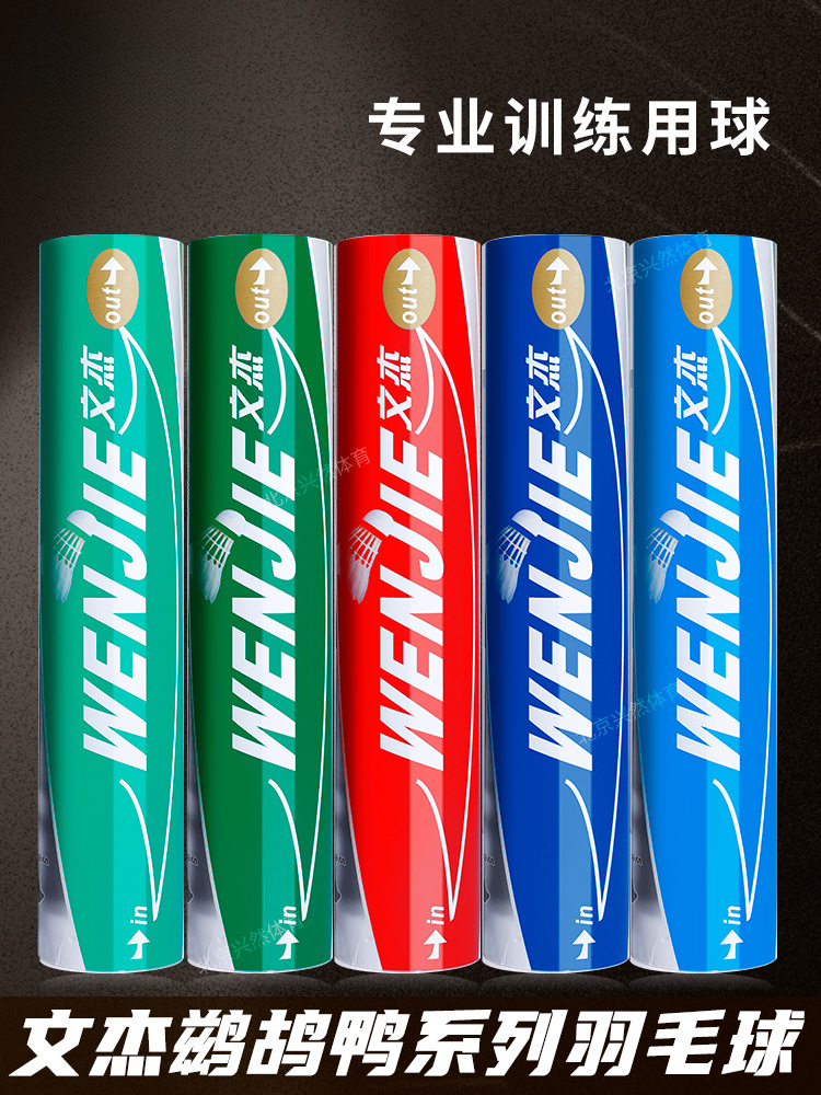 New Badminton 107/108/109 Durable No. 1 Flight Stable 12-Pack Ball Hall Training and Competition Ball