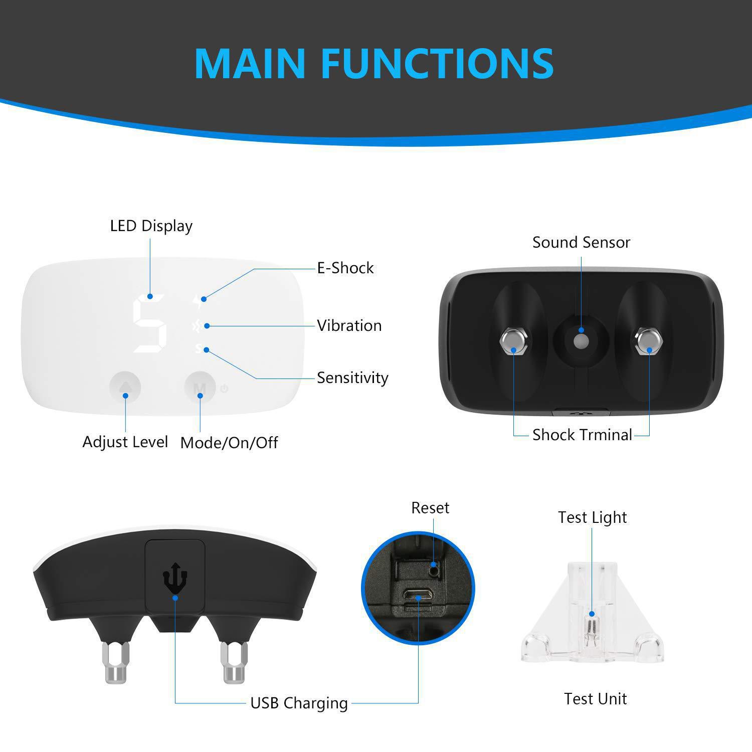 2020 New Touch Anti-Barking Device Dog Trainer Pet Supplies Amazon AliExpress Dropshipping One-Time Delivery