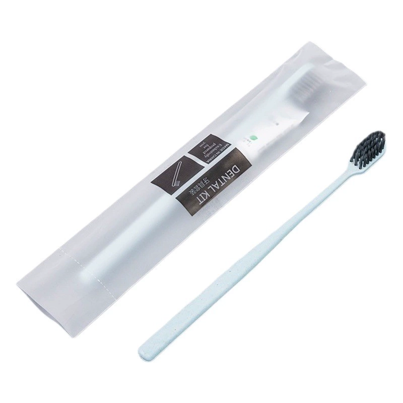 Отель одноразовая зубная щетка Оптовая соломенная Мягкая Щетина зубная паста костюм B & B гостиничные принадлежности Одноразовая расческа