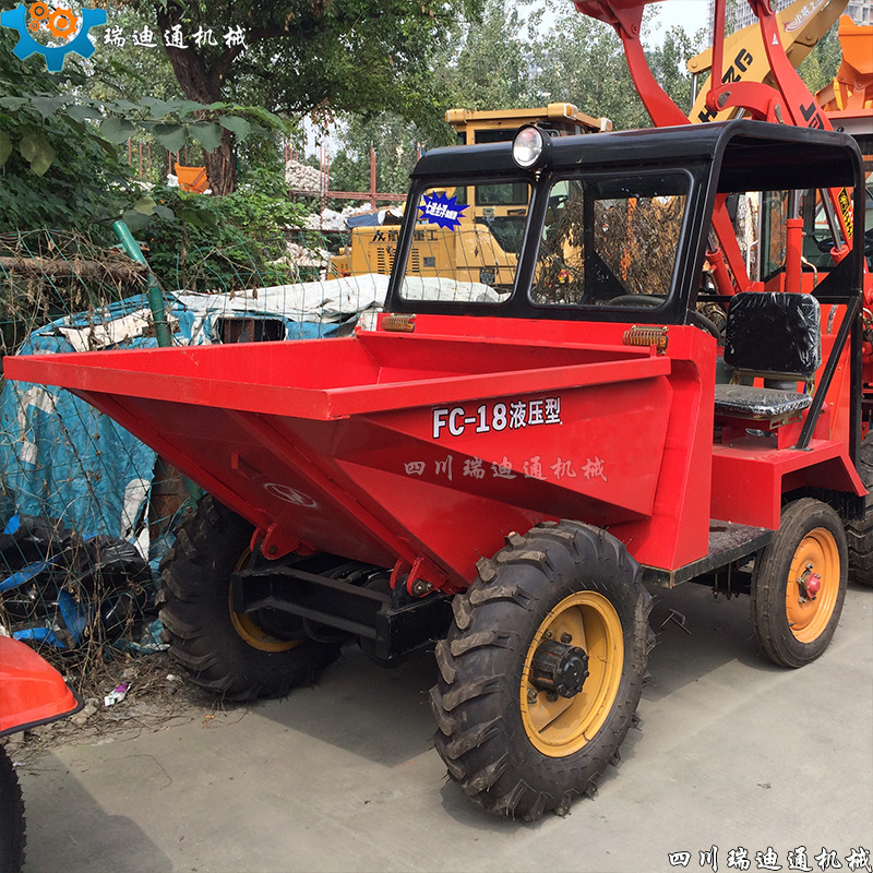 厂价销售FC-15四轮工程前翻斗车 液压前翻斗车 自卸蹦蹦车
