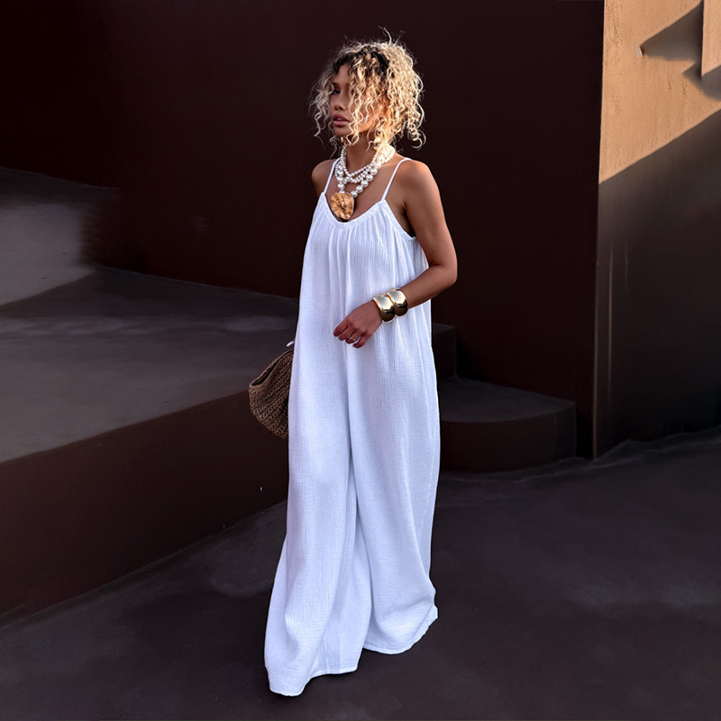 2026 transfronterizo Amazon AliExpress nuevo abrigo de cabina de damas con la espalda descubierta ropa casera suelta combinación de pantalones image 5
